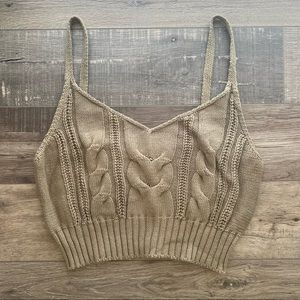 Wild Fable Crochet Knit Crop Tank